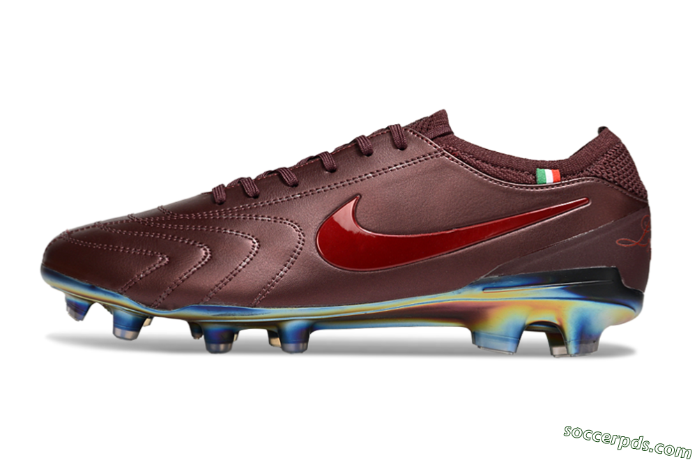 Nike Tiempo Legend 10 Elite FG Low-Tops Football Boots - Red/Gold 2