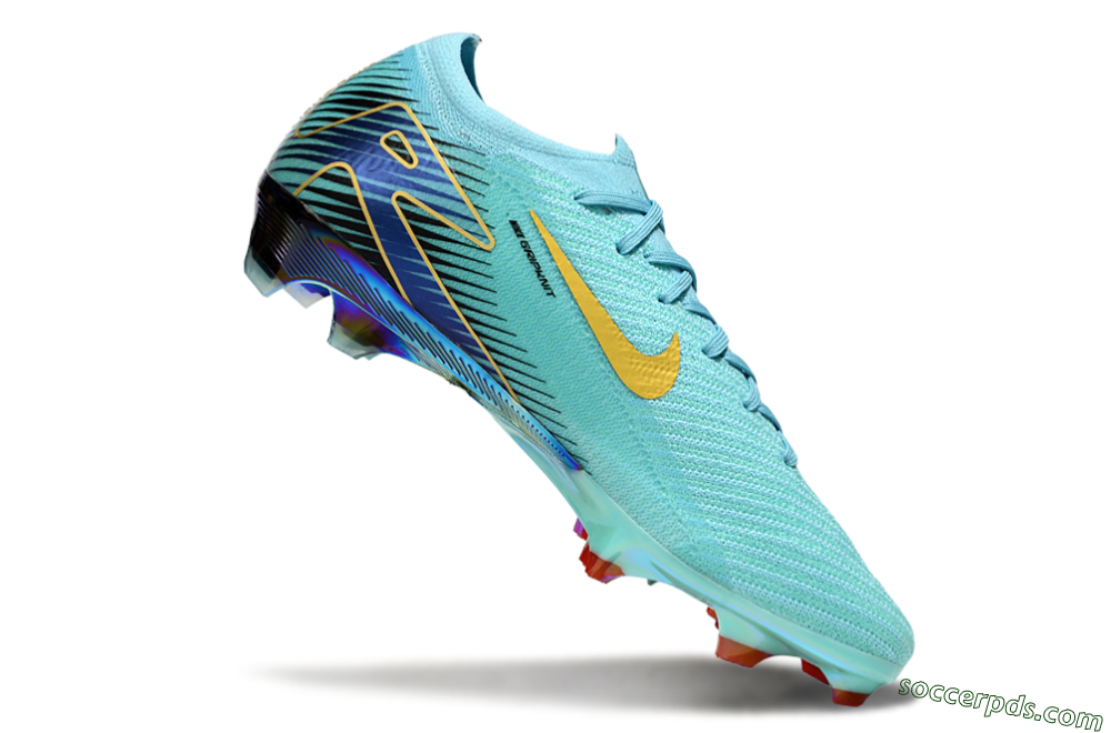 Nike Air Zoom Mercurial Vapor 16 Elite FG Low-Tops Football Boots - Jade/Gold/Blue 4