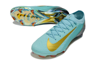 Nike Air Zoom Mercurial Vapor 16 Elite FG Low-Tops Football Boots - Jade/Gold/Blue