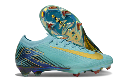 Nike Air Zoom Mercurial Vapor 16 Elite FG Low-Tops Football Boots - Jade/Gold/Blue