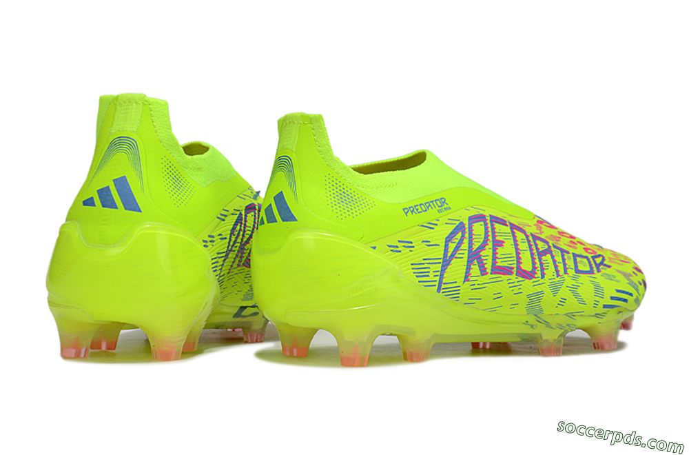 Adidas Predator 25 Elite Laceless FG Low-Tops Football Boots - Yellow/Pink/White 6