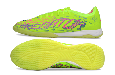 Adidas Predator 25 Elite IC Low-Tops Football Shoes - Yellow/Pink/White