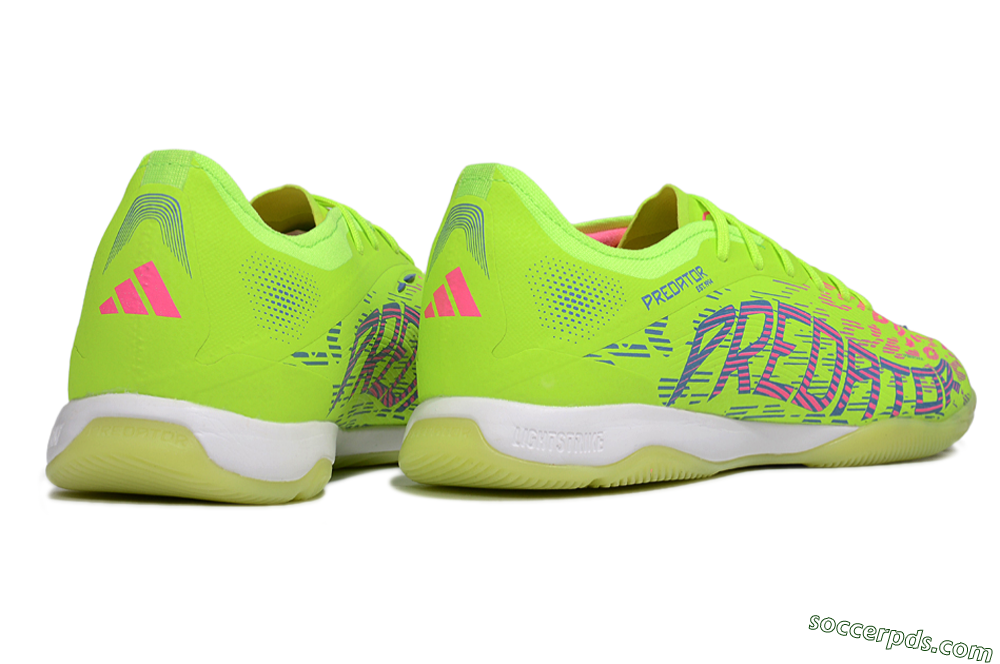 Adidas Predator 25 Elite IC Low-Tops Football Shoes - Yellow/Pink/White 6