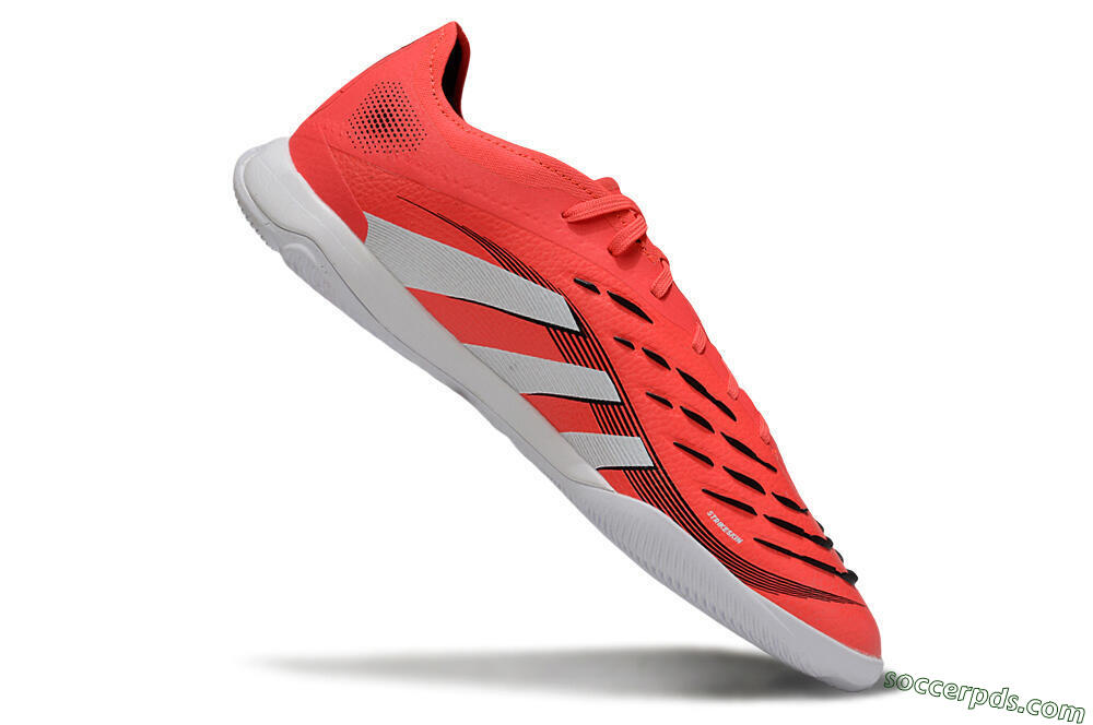 Adidas Predator 25 Elite IC Low-Tops Football Shoes - Red/White/Black 4