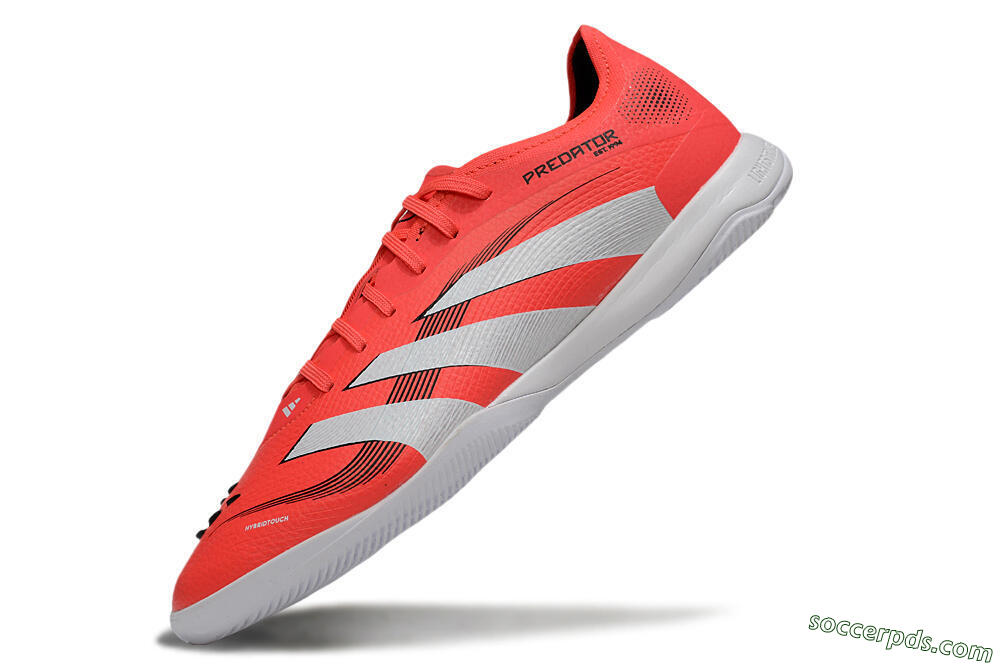 Adidas Predator 25 Elite IC Low-Tops Football Shoes - Red/White/Black 5