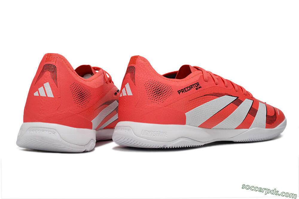 Adidas Predator 25 Elite IC Low-Tops Football Shoes - Red/White/Black 6