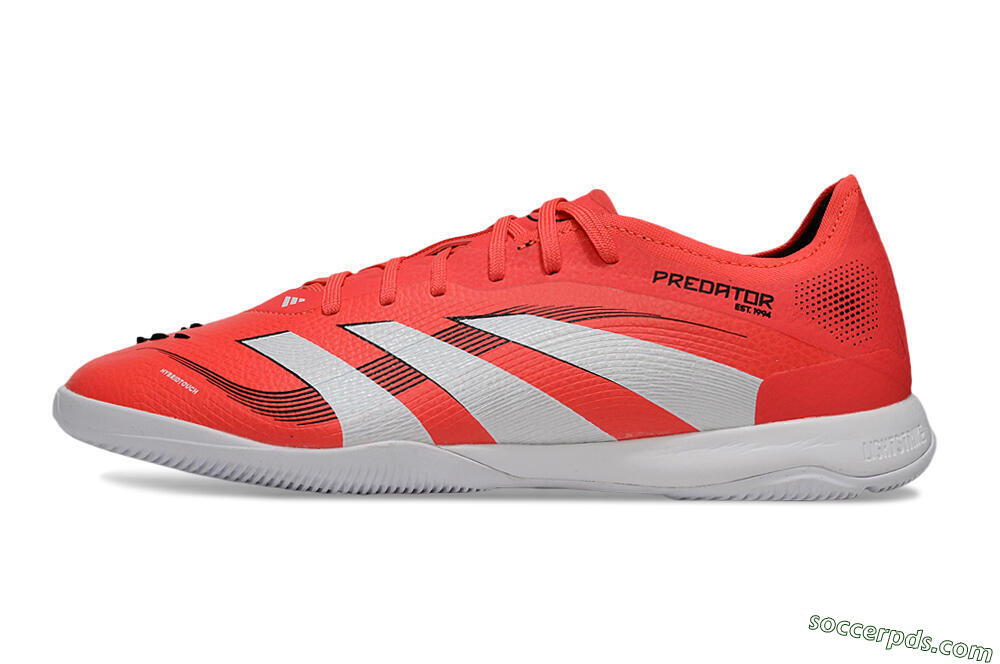 Adidas Predator 25 Elite IC Low-Tops Football Shoes - Red/White/Black 2