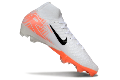 Nike Air Zoom Mercurial Superfly 10 Elite FG High-Tops Football Boots - White/Black/Orange