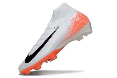 Nike Air Zoom Mercurial Superfly 10 Elite FG High-Tops Football Boots - White/Black/Orange