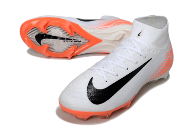 Nike Air Zoom Mercurial Superfly 10 Elite FG High-Tops Football Boots - White/Black/Orange