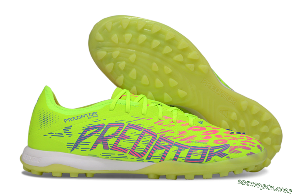 Adidas Predator 25 Elite TF Low-Tops Football Shoes - Yellow/Pink/White 1