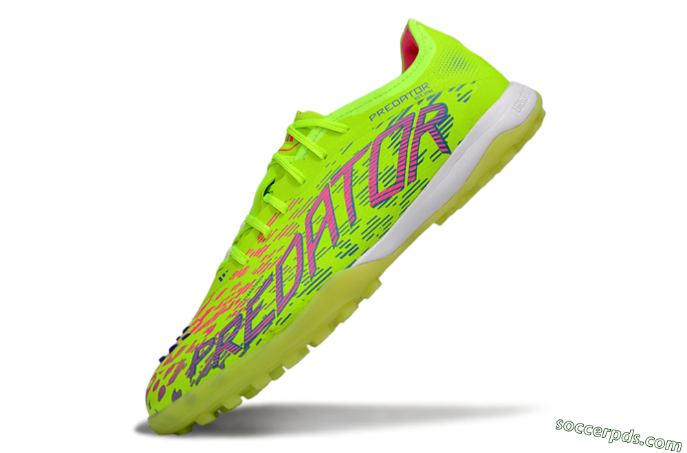 Adidas Predator 25 Elite TF Low-Tops Football Shoes - Yellow/Pink/White 5