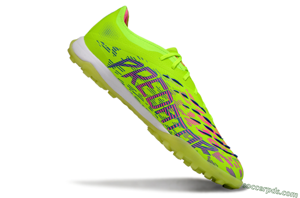 Adidas Predator 25 Elite TF Low-Tops Football Shoes - Yellow/Pink/White 4
