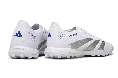 Adidas Predator 25 Elite TF Low-Tops Football Shoes - White/Silver/Blue