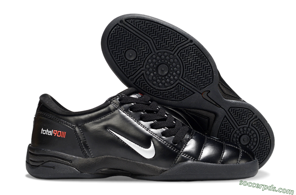 Nike Total 90 II IC Low-Tops Football Shoes - Black/White/Red 1