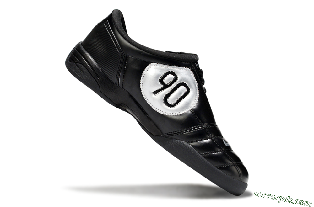 Nike Total 90 II IC Low-Tops Football Shoes - Black/White/Red 4