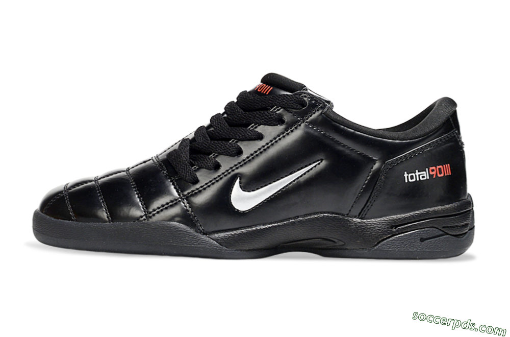 Nike Total 90 II IC Low-Tops Football Shoes - Black/White/Red 2
