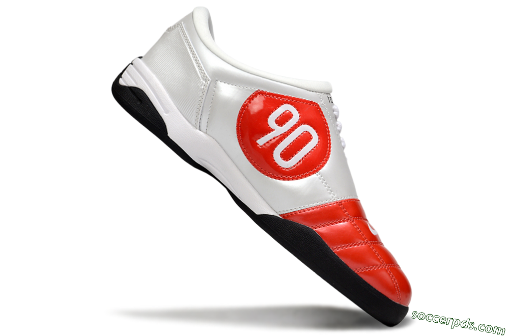 Nike Total 90 II IC Low-Tops Football Shoes - Red/White/Black 4