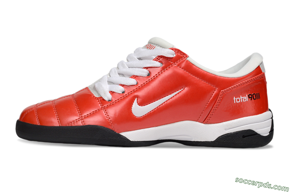 Nike Total 90 II IC Low-Tops Football Shoes - Red/White/Black 2