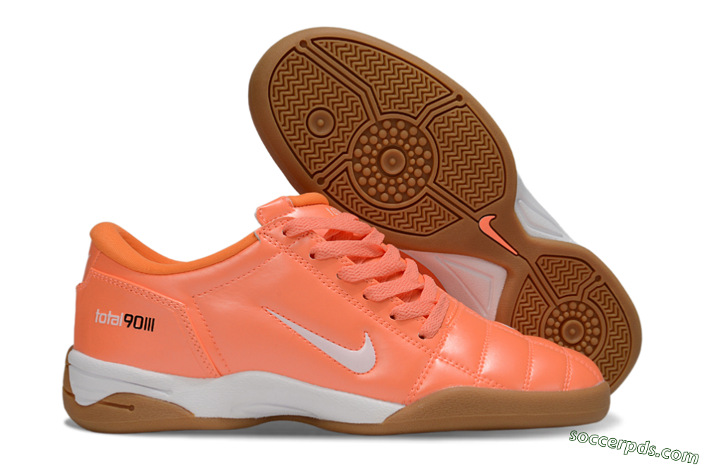 Nike Total 90 II IC Low-Tops Football Shoes - Orange/White/Brown 1