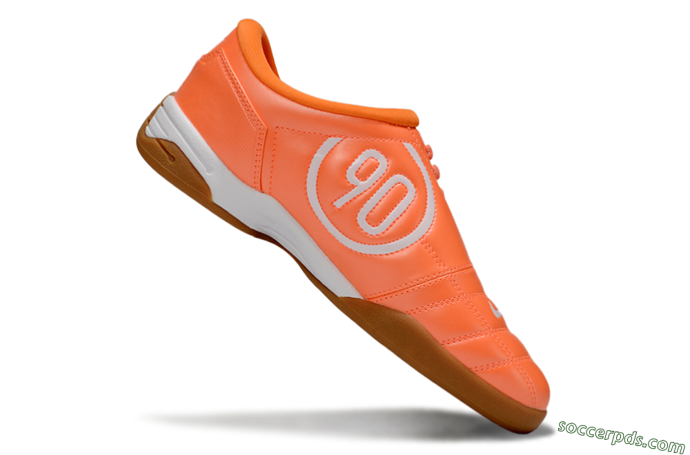 Nike Total 90 II IC Low-Tops Football Shoes - Orange/White/Brown 4