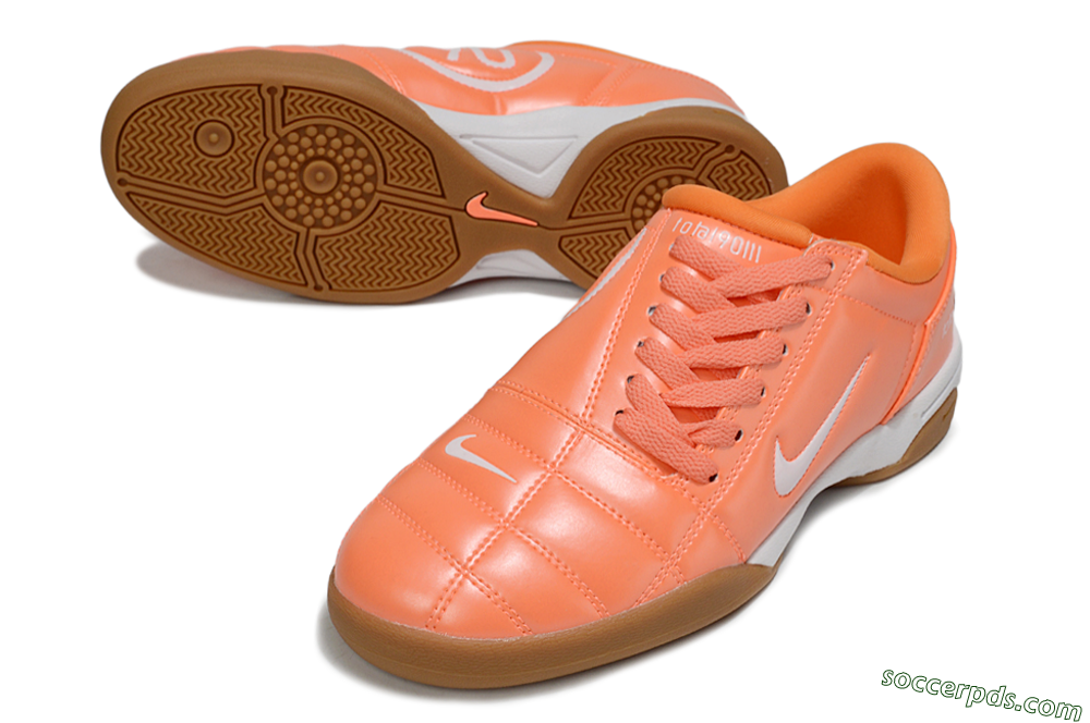Nike Total 90 II IC Low-Tops Football Shoes - Orange/White/Brown 3