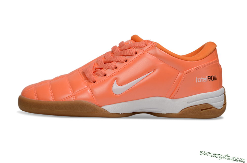 Nike Total 90 II IC Low-Tops Football Shoes - Orange/White/Brown 2