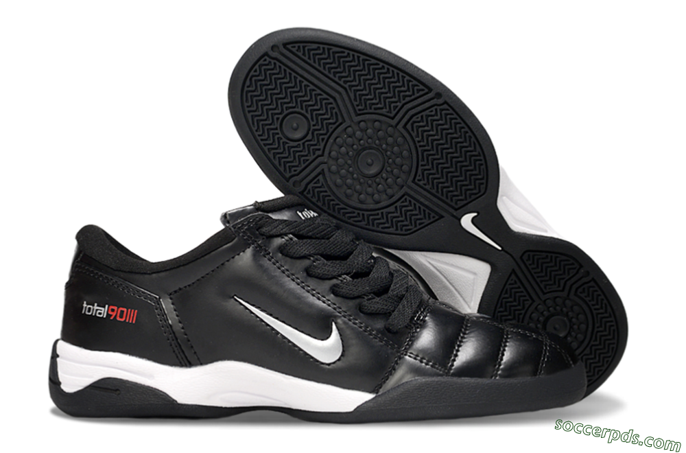 Nike Total 90 II IC Low-Tops Football Shoes - Black/White 1