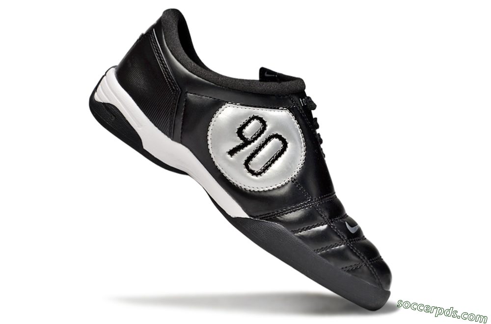 Nike Total 90 II IC Low-Tops Football Shoes - Black/White 4