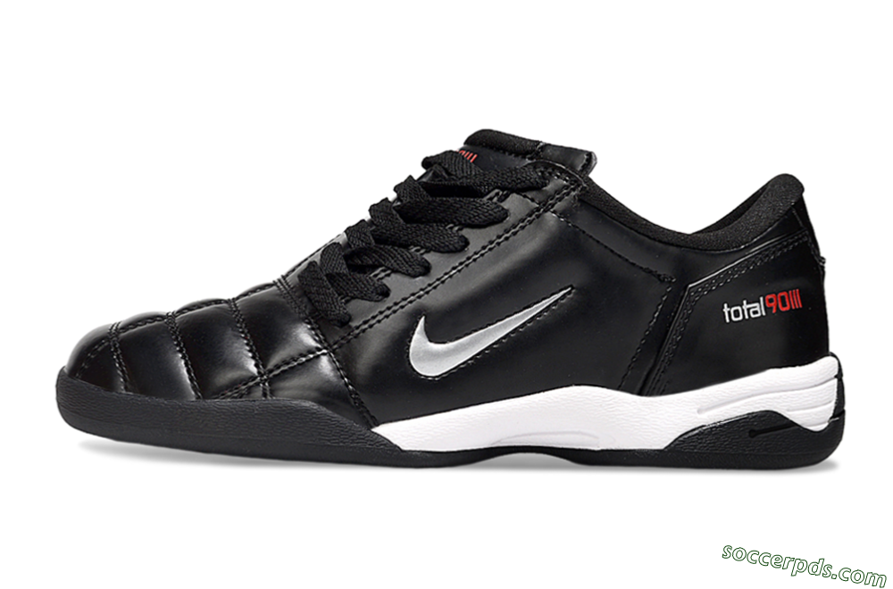 Nike Total 90 II IC Low-Tops Football Shoes - Black/White 2