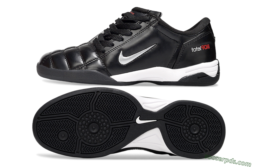 Nike Total 90 II IC Low-Tops Football Shoes - Black/White 0