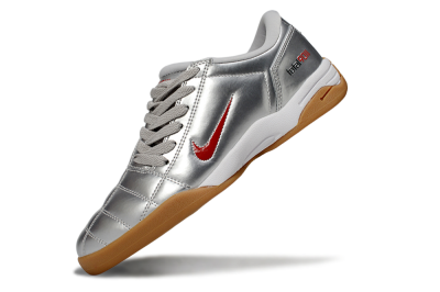Nike Total 90 II IC Low-Tops Football Shoes - Silver/Red/White