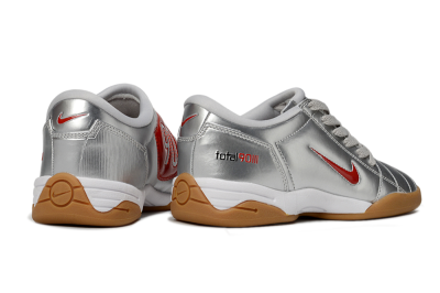 Nike Total 90 II IC Low-Tops Football Shoes - Silver/Red/White