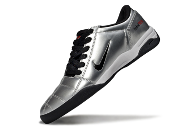 Nike Total 90 II IC Low-Tops Football Shoes - Silver/Black/White