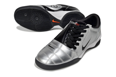 Nike Total 90 II IC Low-Tops Football Shoes - Silver/Black/White