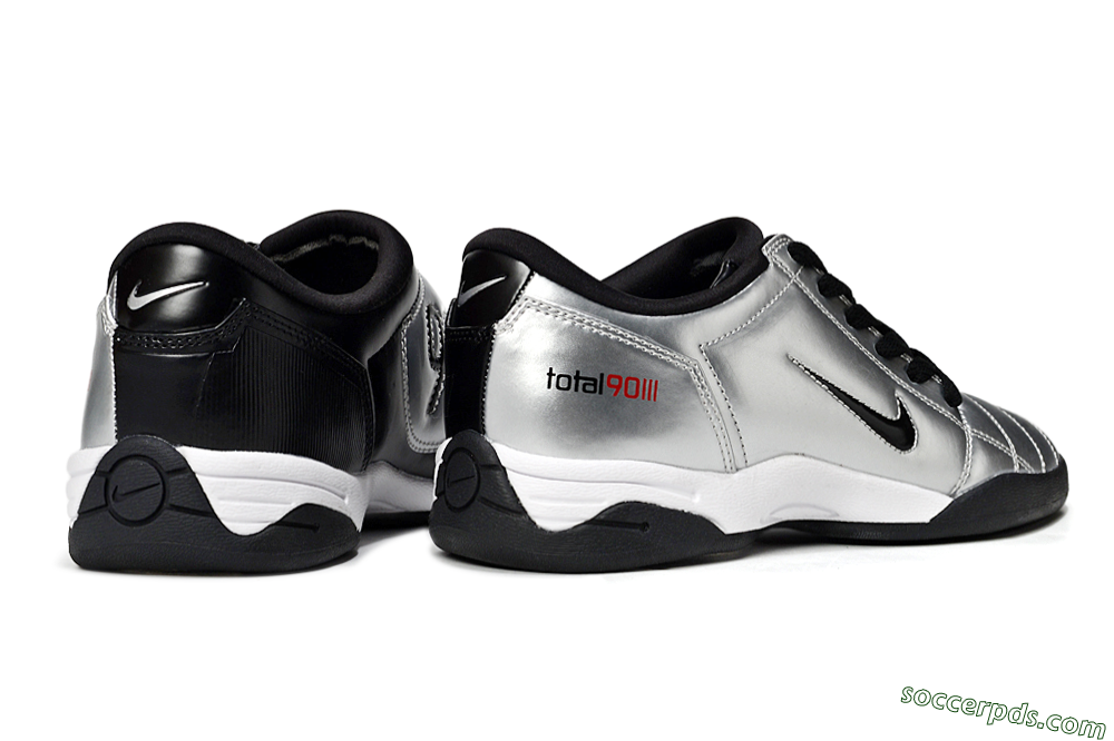 Nike Total 90 II IC Low-Tops Football Shoes - Silver/Black/White 6