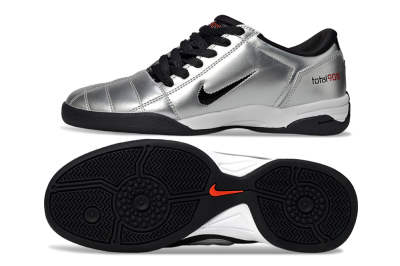 Nike Total 90 II IC Low-Tops Football Shoes - Silver/Black/White