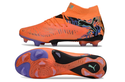 Puma Future 8 Ultimate FG Low-Tops Football Boots - Orange/Blue/Black