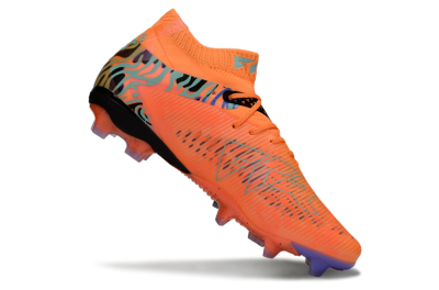 Puma Future 8 Ultimate FG Low-Tops Football Boots - Orange/Blue/Black