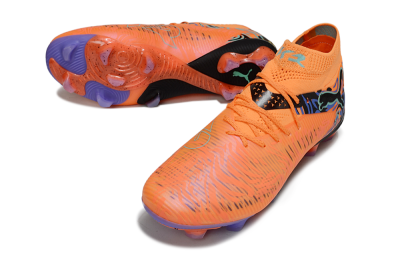 Puma Future 8 Ultimate FG Low-Tops Football Boots - Orange/Blue/Black