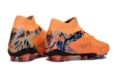 Puma Future 8 Ultimate FG Low-Tops Football Boots - Orange/Blue/Black