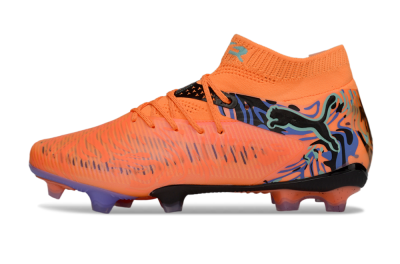 Puma Future 8 Ultimate FG Low-Tops Football Boots - Orange/Blue/Black
