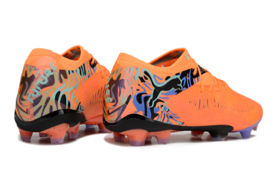 Puma Future 8 Ultimate FG Low-Tops Football Boots - Orange/Blue/Black