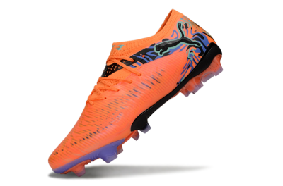 Puma Future 8 Ultimate FG Low-Tops Football Boots - Orange/Blue/Black