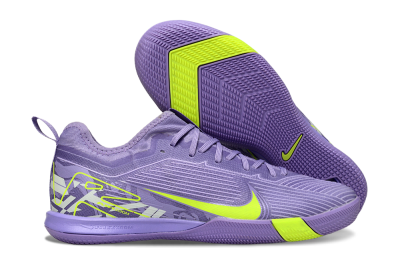 Nike Air Zoom Mercurial Vapor 16 Pro IC Low-Tops Football Shoes - Purple/Yellow/White