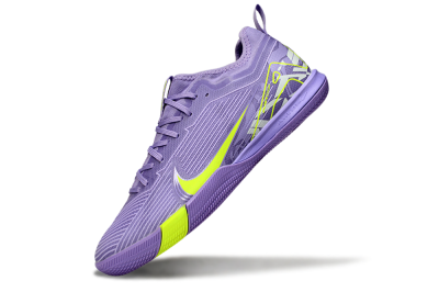 Nike Air Zoom Mercurial Vapor 16 Pro IC Low-Tops Football Shoes - Purple/Yellow/White
