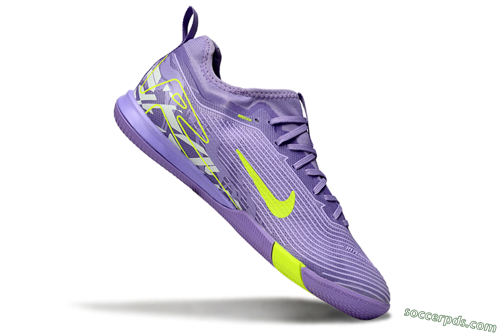 Nike Air Zoom Mercurial Vapor 16 Pro IC Low-Tops Football Shoes - Purple/Yellow/White 4