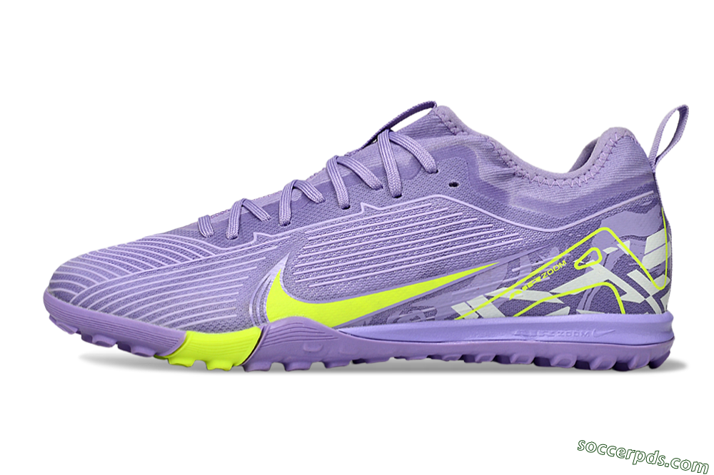 Nike Air Zoom Mercurial Vapor 16 Pro TF Low-Tops Football Shoes - Purple/Yellow/White 2