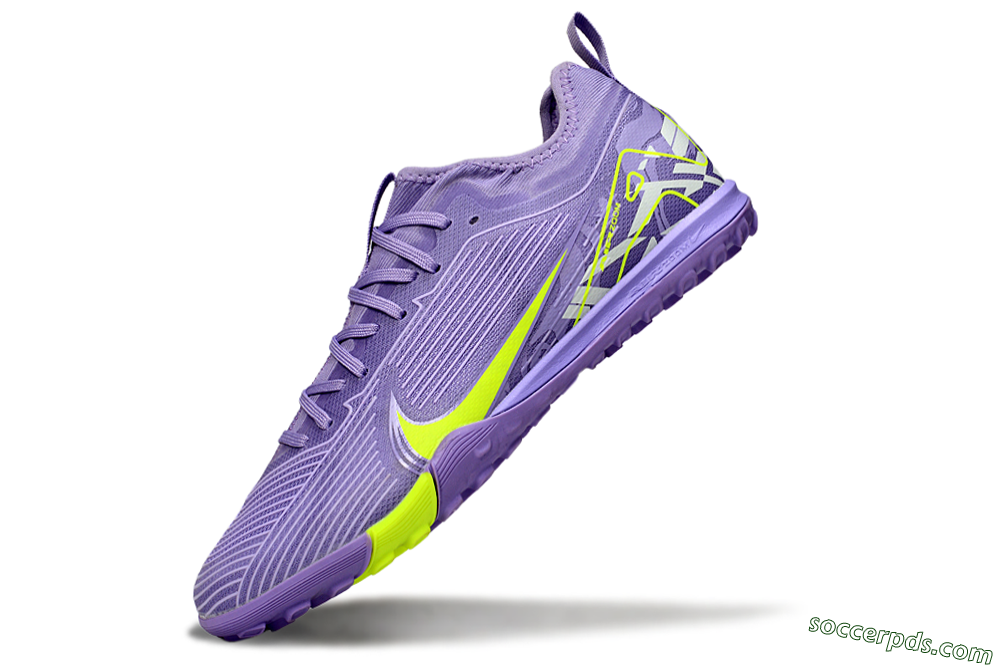 Nike Air Zoom Mercurial Vapor 16 Pro TF Low-Tops Football Shoes - Purple/Yellow/White 5