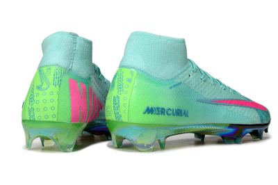 Nike Air Zoom Mercurial Superfly 10 Elite FG High-Tops Football Boots - Jade/Pink/Gold